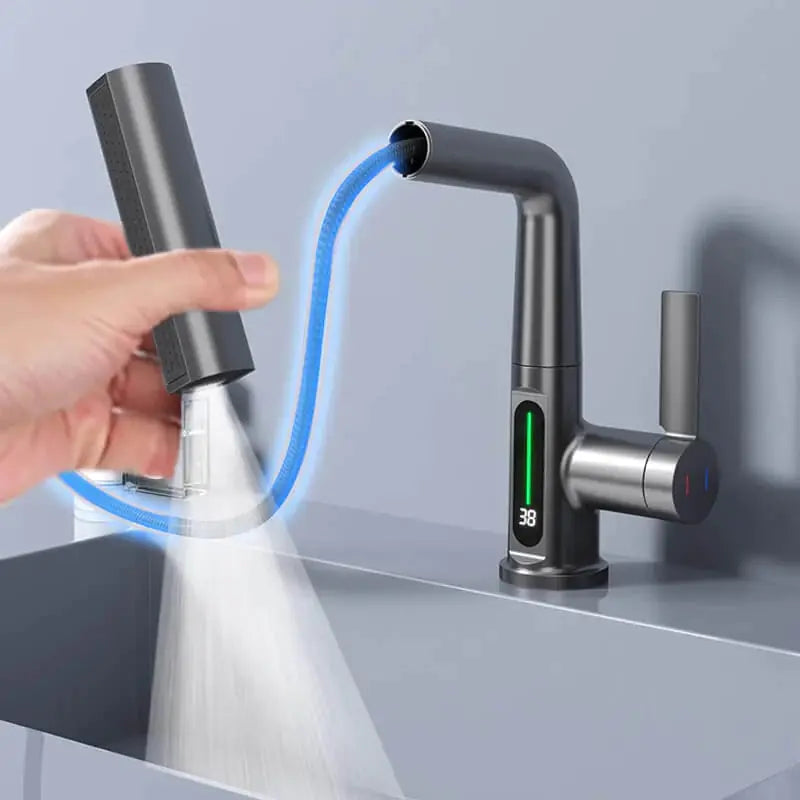 Smart Digital Display Rotating Faucet - Asicalation