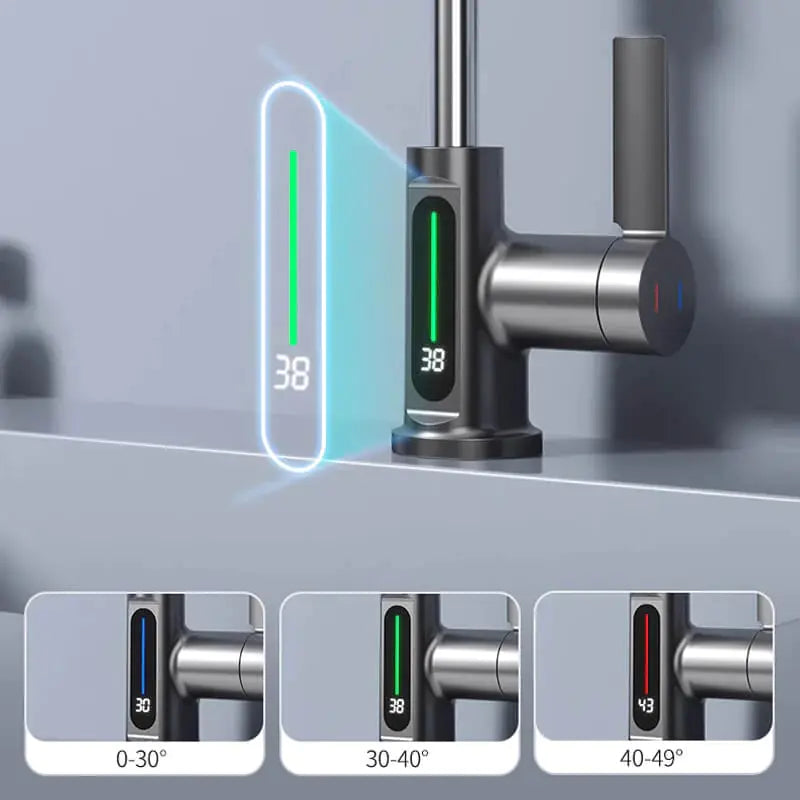 Smart Digital Display Rotating Faucet - Asicalation