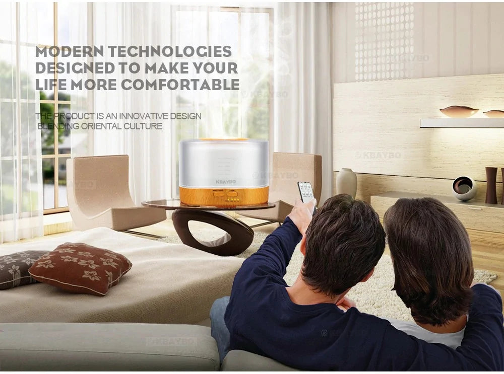 Remote Control Aroma Essential Diffuser Ultrasonic Air - Asicalation
