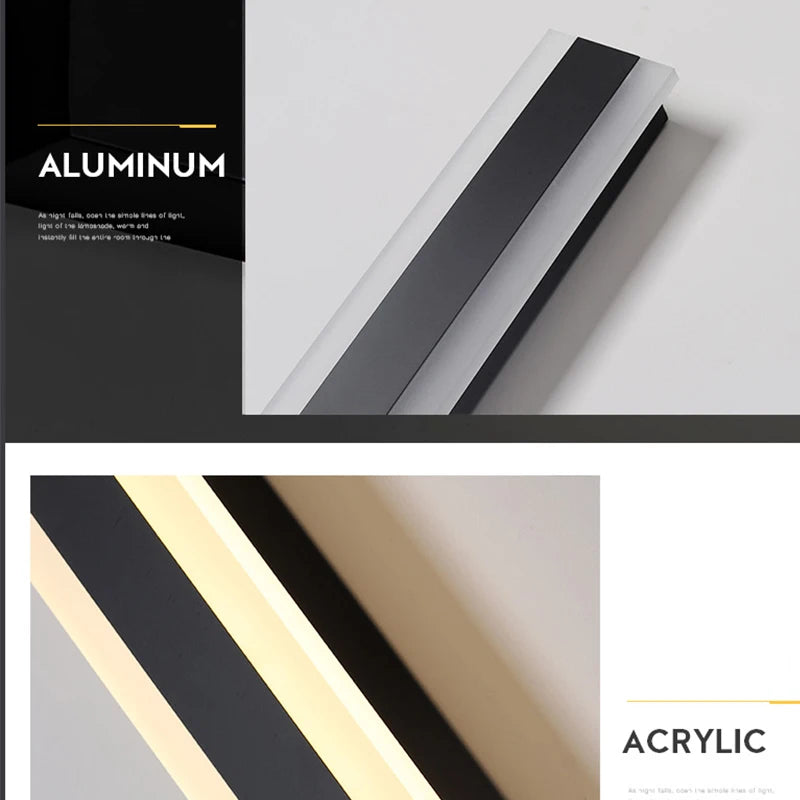 Modern Waterproof Outdoor Long Strip LED Wall Lamp - Asicalation