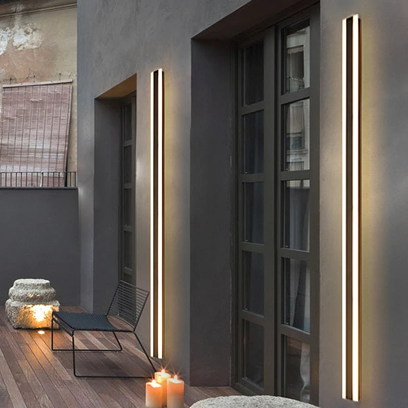 Modern Waterproof Outdoor Long Strip LED Wall Lamp - Asicalation