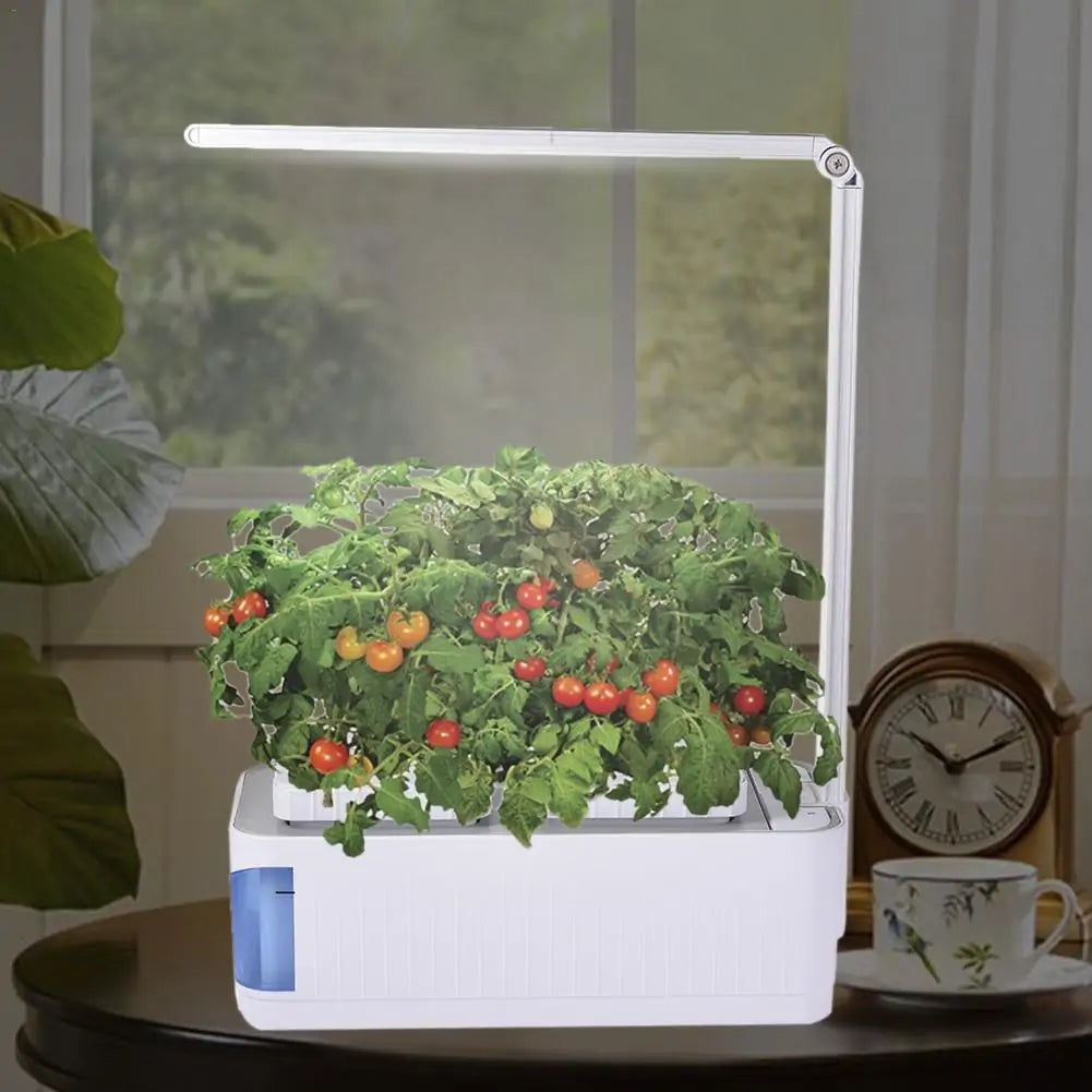 Smart Hydroponic Indoor Herb Garden Kit with LED Growth Light for Flowers and Vegetables - Asicalation