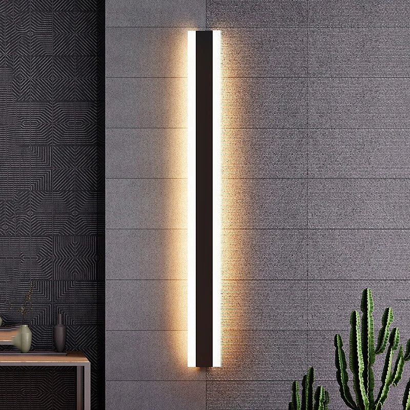 Modern Waterproof Outdoor Long Strip LED Wall Lamp