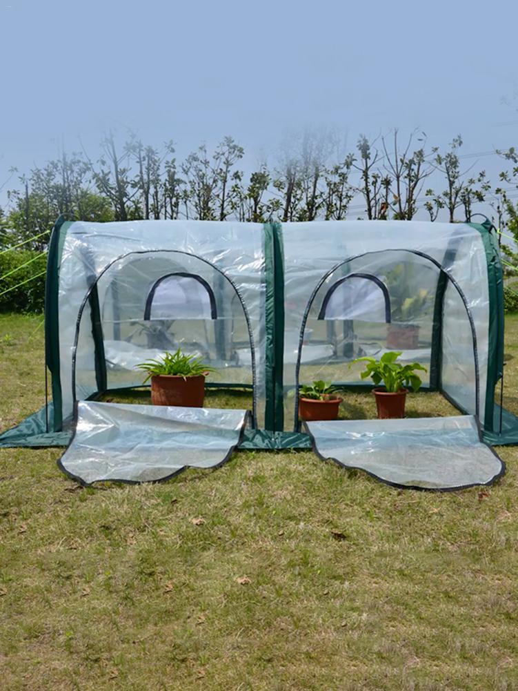 Mini Foldable Greenhouse Mini Pop Up Grow House Garden Indoor Outdoor Backyard Protector Portable Gardening Plant Shelter - Asicalation