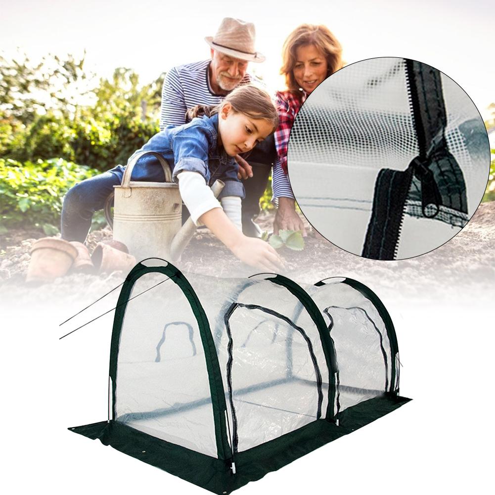 Mini Foldable Greenhouse Mini Pop Up Grow House Garden Indoor Outdoor Backyard Protector Portable Gardening Plant Shelter - Asicalation